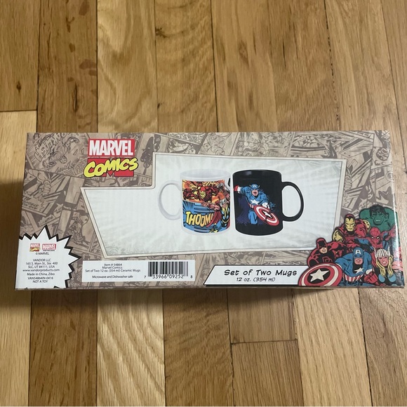 New In Box! Marvel Comics Mugs Set Of Two - Picture 4 of 4